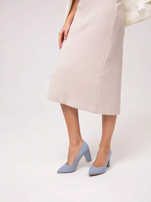 Женские туфли-лодочки MARCO TOZZI голубые, артикул 2-22408-42-847