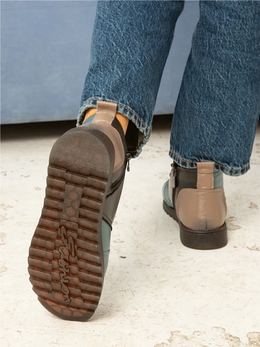 Женские ботинки eObuv голубые, артикул DB-W24-WLM3-01-3