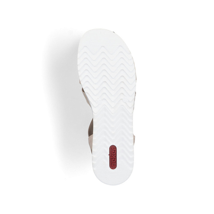 Женские босоножки  RIEKER бежевые, артикул V0649-62