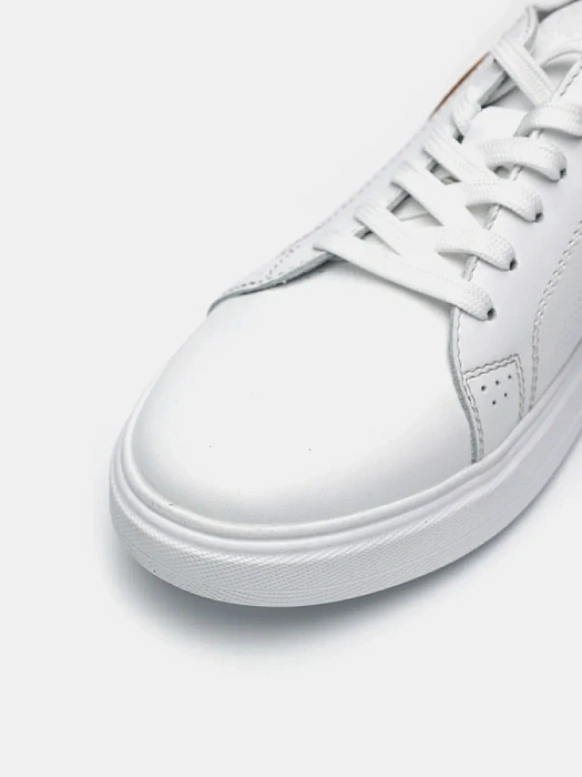 Мужские кеды BRUNO RENZONI  белые, артикул 028.437-10