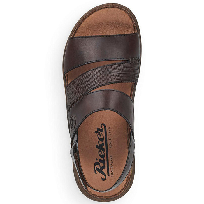 Мужские сандалии RIEKER коричневые, артикул 22079-25