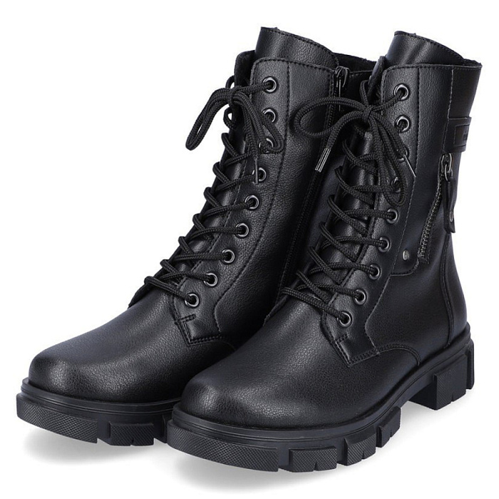 Женские берцы RIEKER черные, артикул Y7113-00