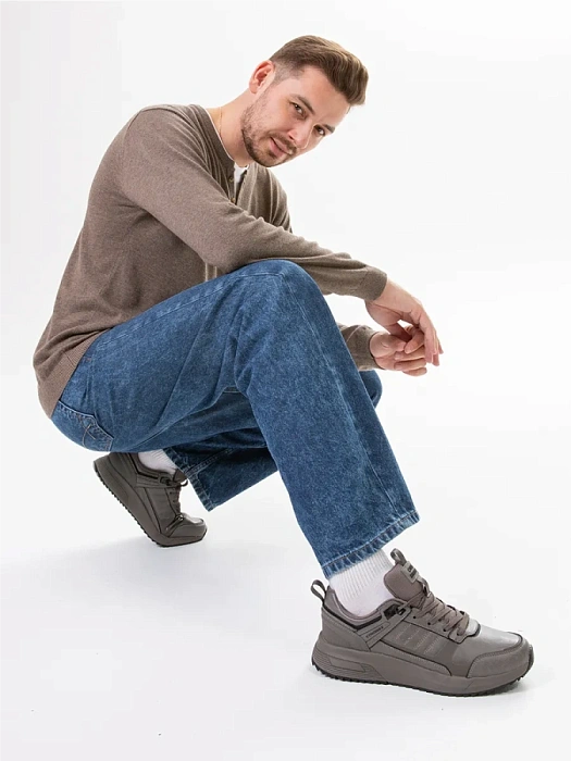 Мужские кроссовки STROBBS серые, артикул C3602-10