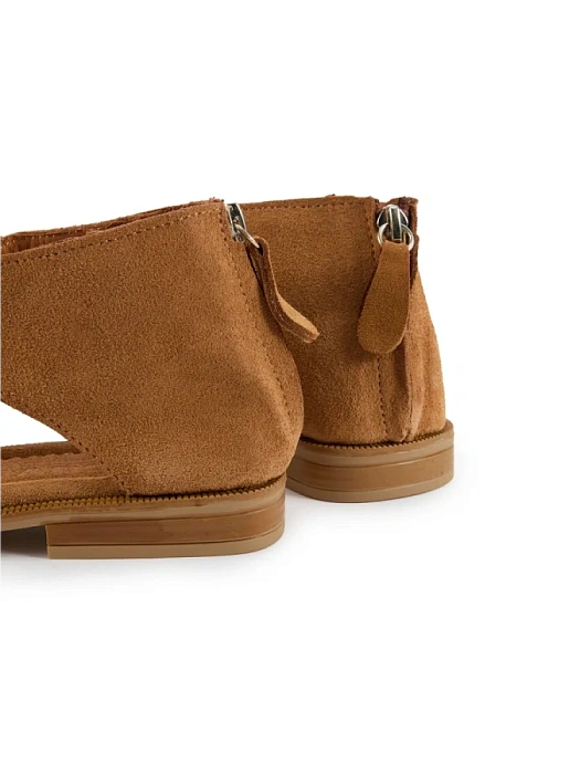 Женские туфли откр. basic eObuv коричневые, артикул D25YS-2290