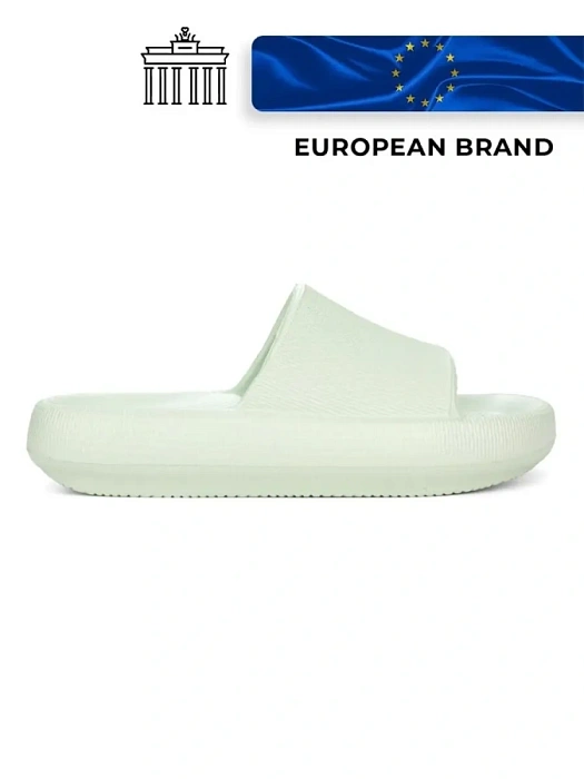Женские сабо eObuv зеленые, артикул 837375/01-01EB