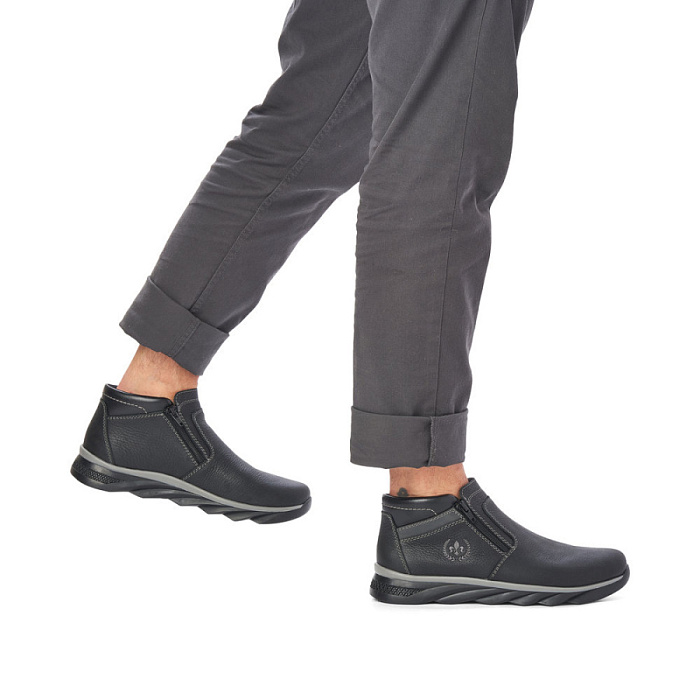 Мужские ботинки basic RIEKER черные, артикул B1682-01