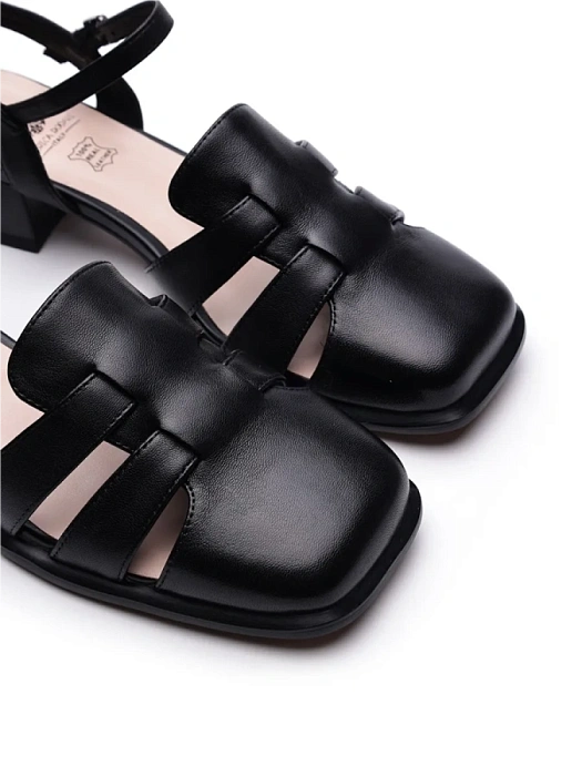 Женские сандалии FEDERICA RODARI черные, артикул 38E-HF527-A118L1