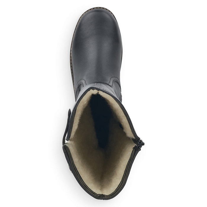 Женские сапоги RIEKER черные, артикул Y4680-00