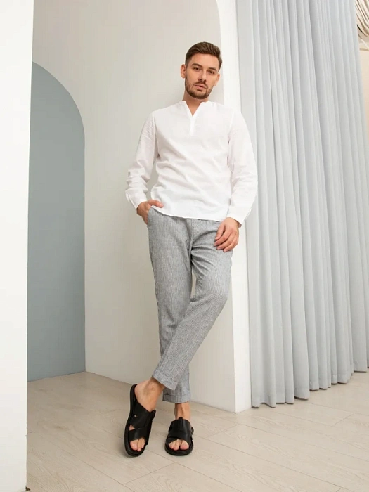 Мужские слайдеры BRUNO RENZONI  черные, артикул 990650-8