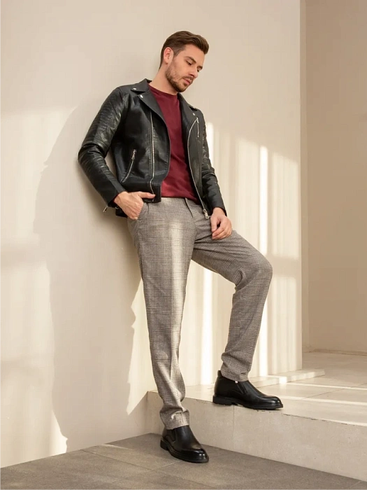 Мужские ботинки BRUNO RENZONI  черные, артикул H011-2