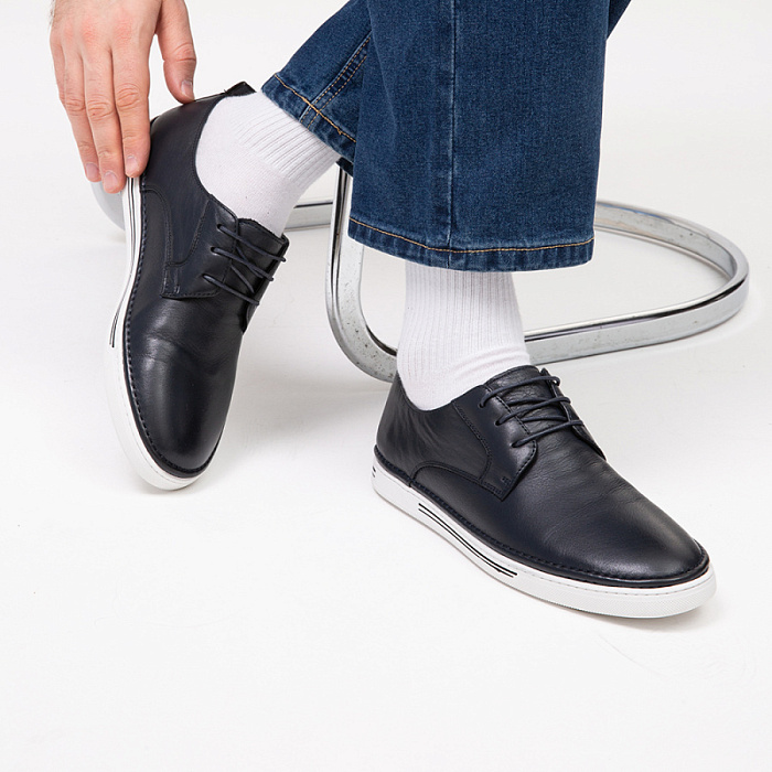 Мужские туфли BRUNO RENZONI  синие, артикул M197A-62B