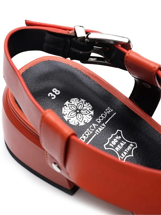 Женские босоножки  FEDERICA RODARI рыжие, артикул 17E-K560-A106-493A