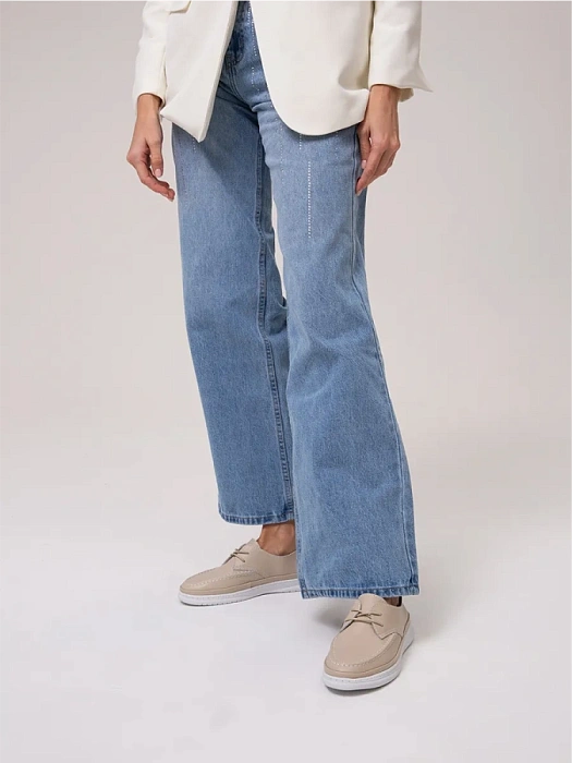 Женские туфли Donna Daniella  бежевые, артикул 53E-80719-2