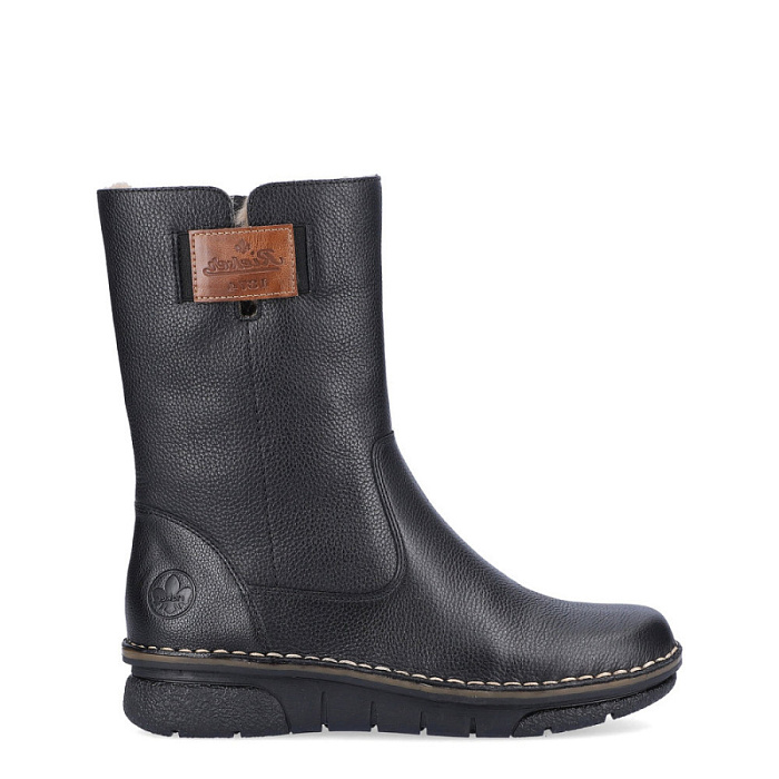 Женские полусапоги RIEKER черные, артикул 73350-00