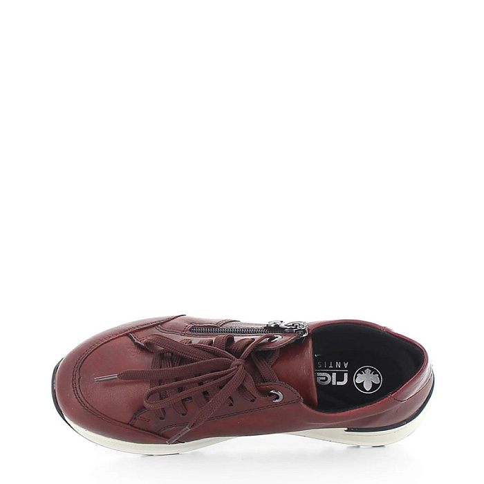 Женские кроссовки RIEKER бордовые, артикул N1406-35