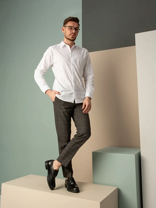 Мужские дерби BRUNO RENZONI  черные, артикул G455A-G9A-NP