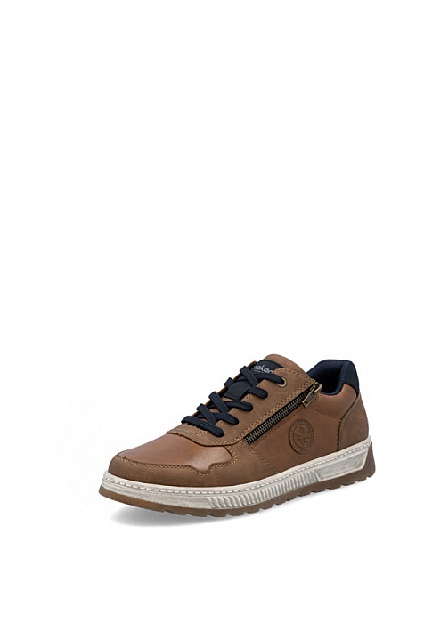 Мужские кеды RIEKER коричневые, артикул 37029-25