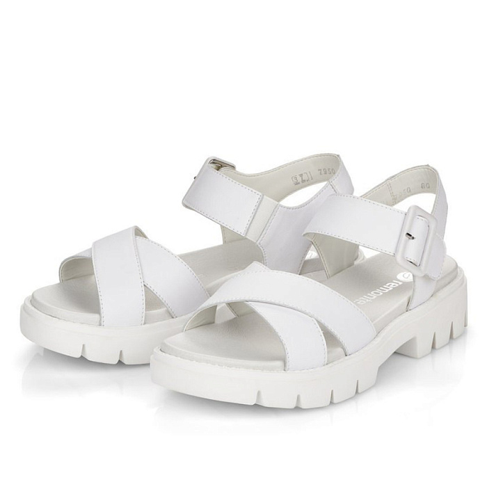 Женские сандалии REMONTE белые, артикул D7950-80