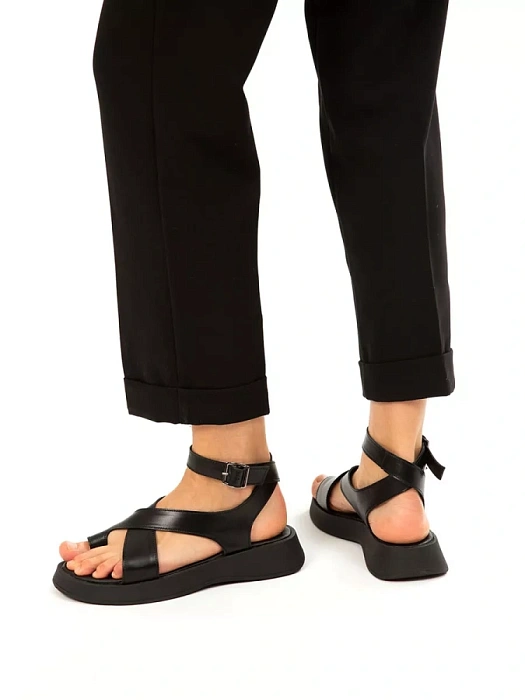 Женские босоножки  eObuv черные, артикул EO-G-120-24-1