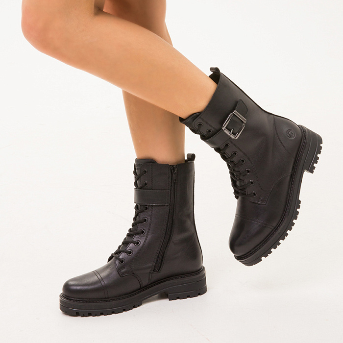 Женские ботинки basic REMONTE черные, артикул D2283-01