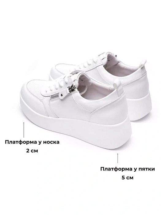 Женские кроссовки Donna Daniella  белые, артикул 41-KZY5-3-112-1