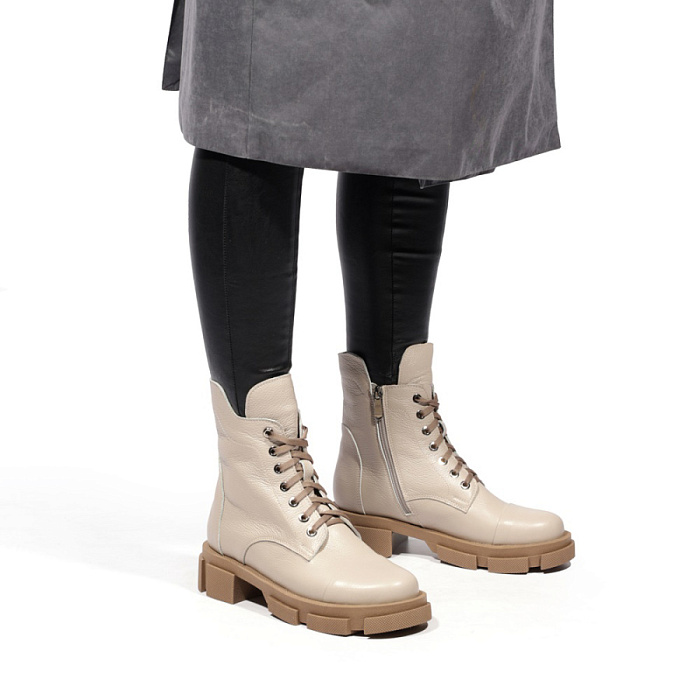 Женские ботинки FEDERICA RODARI бежевые, артикул 76936-1