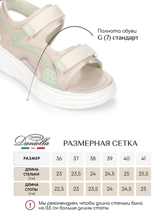 Женские сандалии Donna Daniella  бежевые, артикул 31F5-22-011