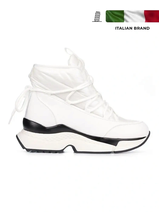 Женские ботинки basic Donna Daniella  белые, артикул JE191-021