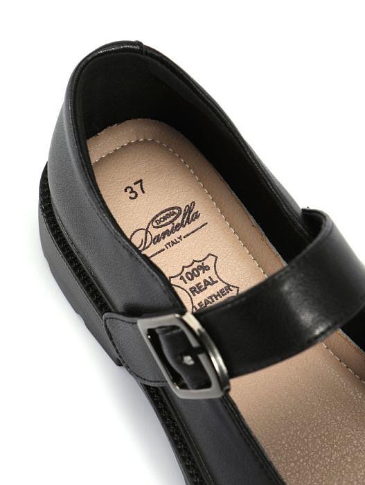 Женские мери джейн Donna Daniella  черные, артикул 41-TMU9-16-101