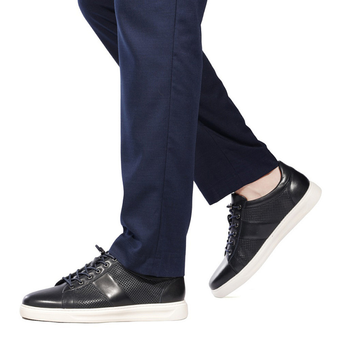 Мужские кеды BRUNO RENZONI  синие, артикул M36B-80B