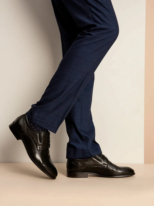 Мужские туфли BRUNO RENZONI  черные, артикул 5381A-727A