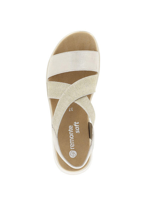 Женские сандалии REMONTE золотые, артикул D1J50-90