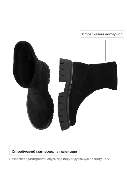 Женские ботинки basic SOFIA-ALEXANDRA черные, артикул 17E-16466-F5