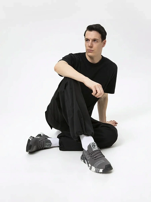 Мужские кроссовки BRUNO RENZONI  серые, артикул BR6716-MB/10