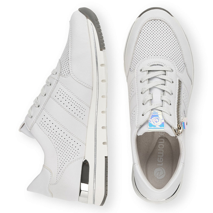 Женские кроссовки REMONTE белые, артикул R6705-80