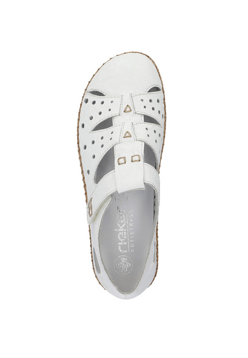 Женские туфли RIEKER белые, артикул 44852-80