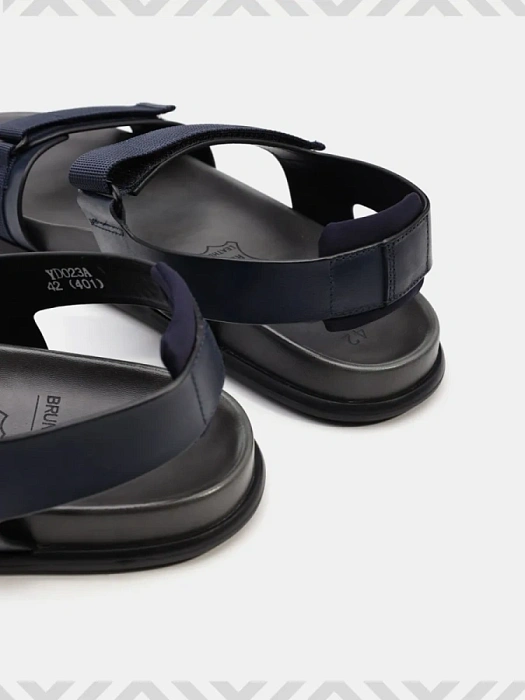 Мужские сандалии BRUNO RENZONI  синие, артикул YD023A