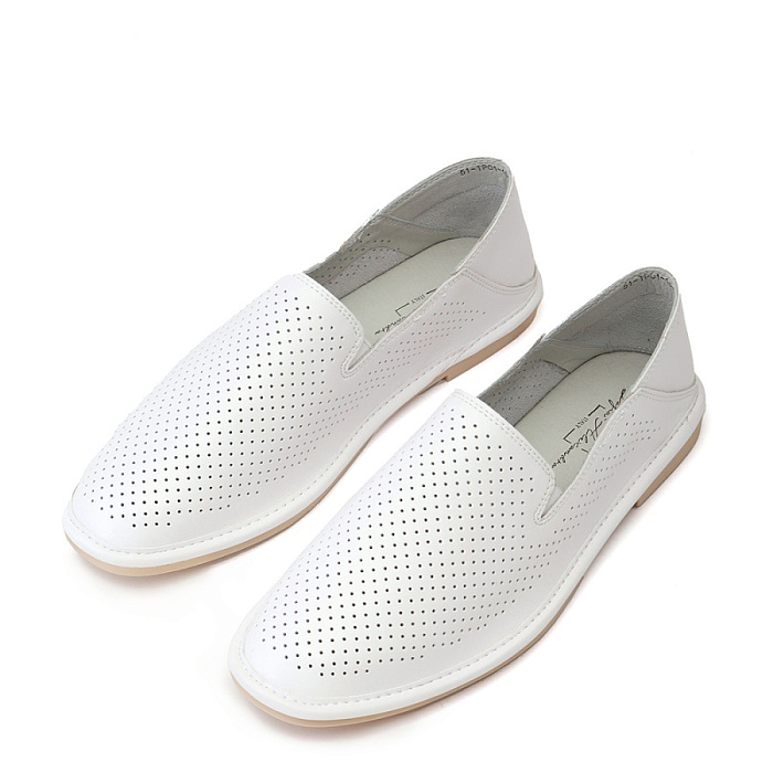 Женские слипоны SOFIA-ALEXANDRA белые, артикул 51-TPO1-18-112