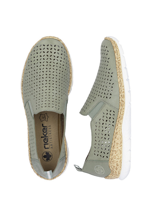 Женские туфли RIEKER зеленые, артикул N4251-52