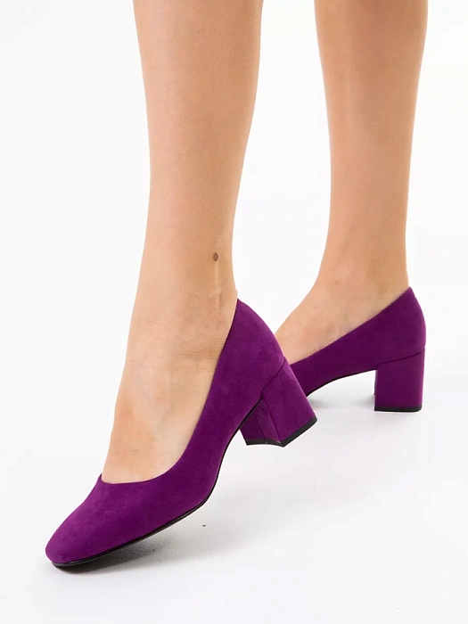 Женские туфли лодочки basic MARCO TOZZI сиреневые, артикул 2-22424-42-587