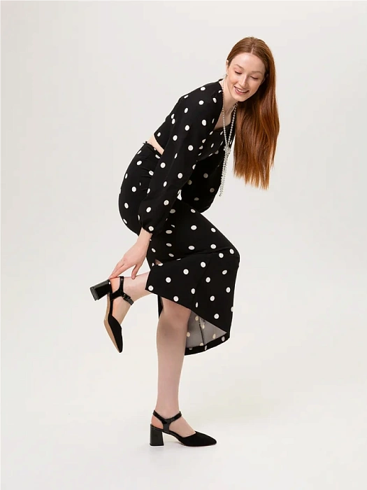 Женские туфли откр. basic FEDERICA RODARI черные, артикул 17E-ZH320-CT20-7Q