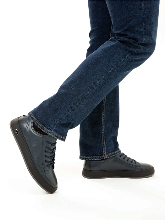 Мужские кеды BRUNO RENZONI  синие, артикул HM8025-3