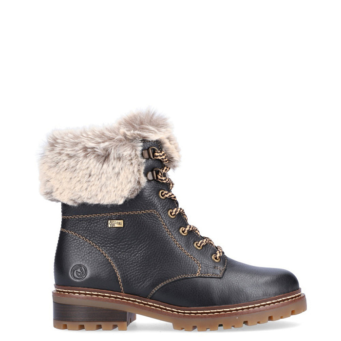 Женские ботинки basic REMONTE черные, артикул D0B74-01