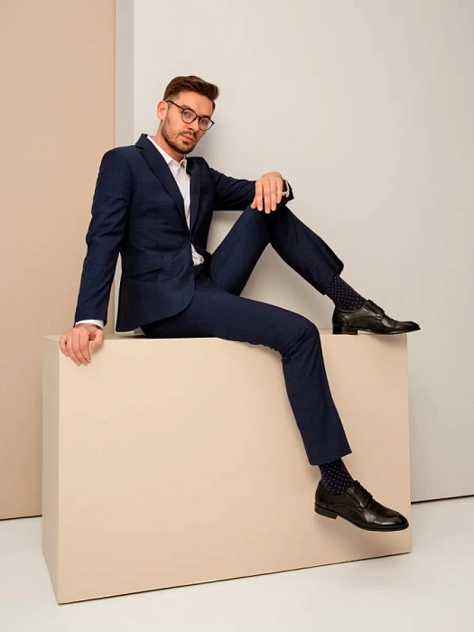 Мужские дерби BRUNO RENZONI  черные, артикул 5381A-728A