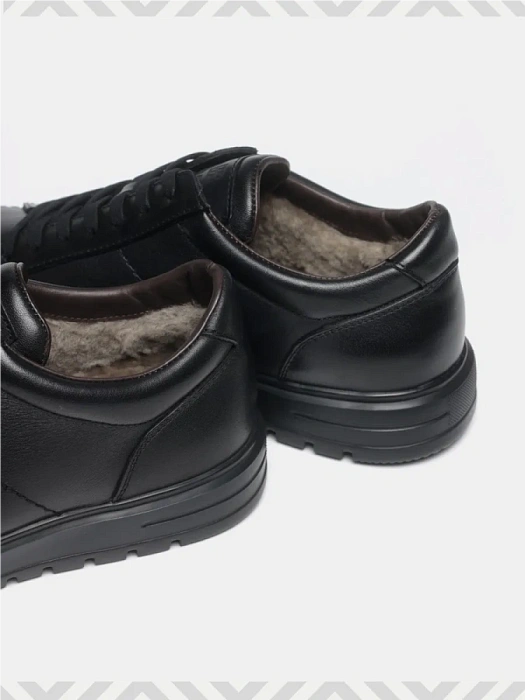 Мужские кеды BRUNO RENZONI  черные, артикул MC135A-1E-M