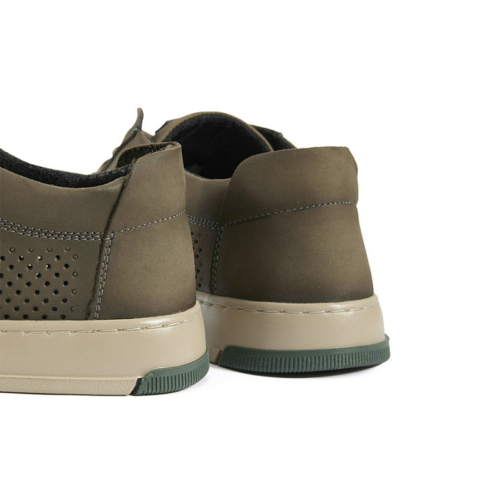 Мужские кеды BRUNO RENZONI  хаки, артикул 033.161103/1