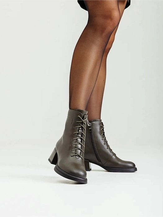 Женские ботинки FEDERICA RODARI хаки, артикул 15E-A4563D-2A