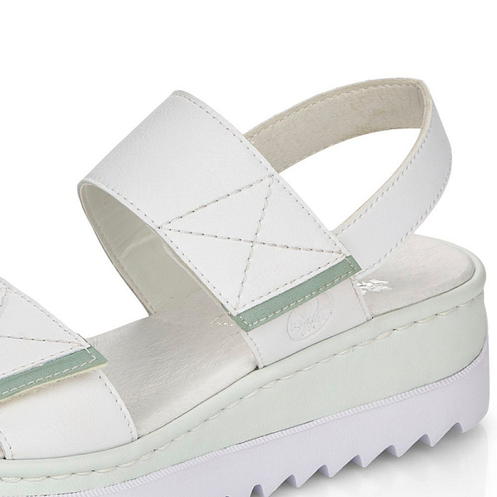 Женские босоножки  RIEKER белые, артикул V4475-80