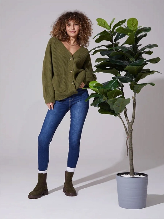 Женские челси FEDERICA RODARI зеленые, артикул 38E-HF9-6100R2