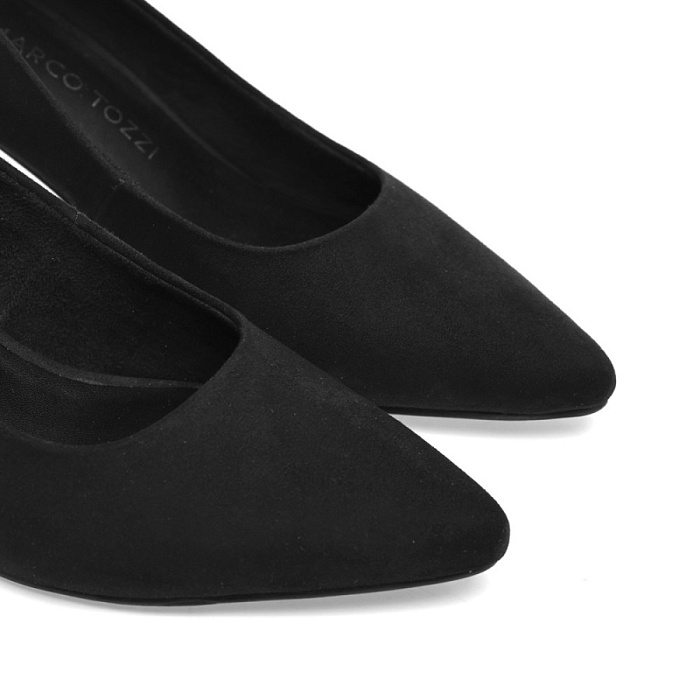 Женские туфли лодочки basic MARCO TOZZI черные, артикул 2-22418-41-001